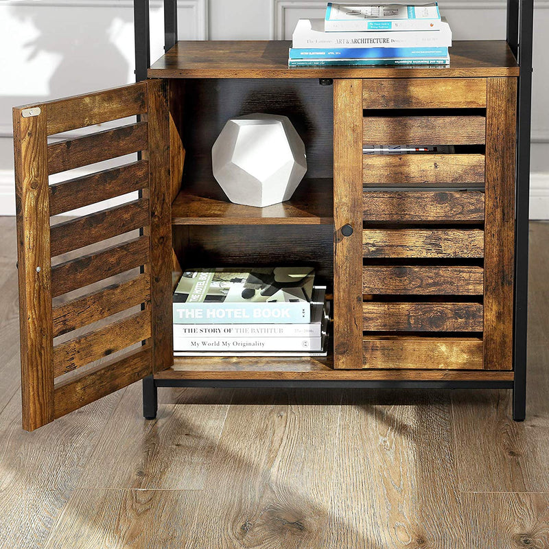 Sideboard - Laatikoiden rinta - Louvre -ovet - teollisuussuunnittelu - ruskea