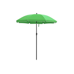 Parasol - puutarha -parasoli - Ø 180 cm - kahdeksankulmainen - kallistettava - kampi - vihreä