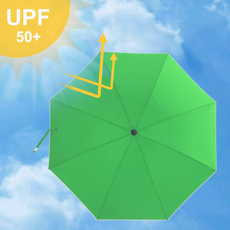 Parasol - Tuinparasol - Ø 180 cm - Achthoekig - Kantelbaar - Met zwengel - Groen