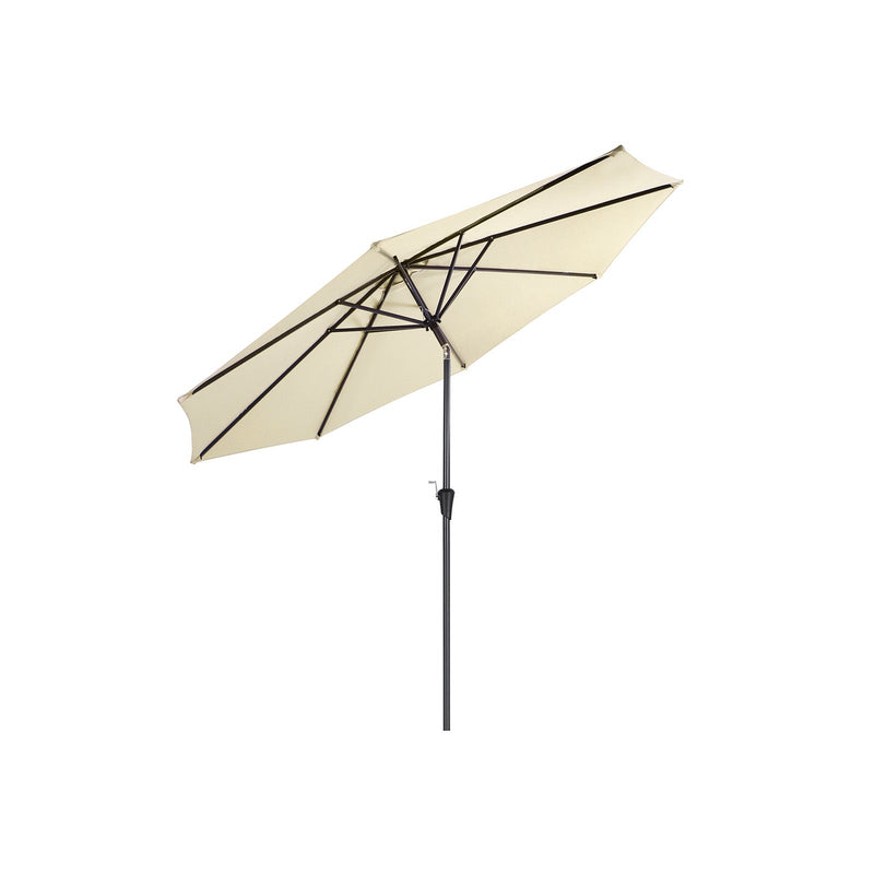 Parasol - Écran de jardin - octogonal - avec élingue - Ø 300 cm - beige