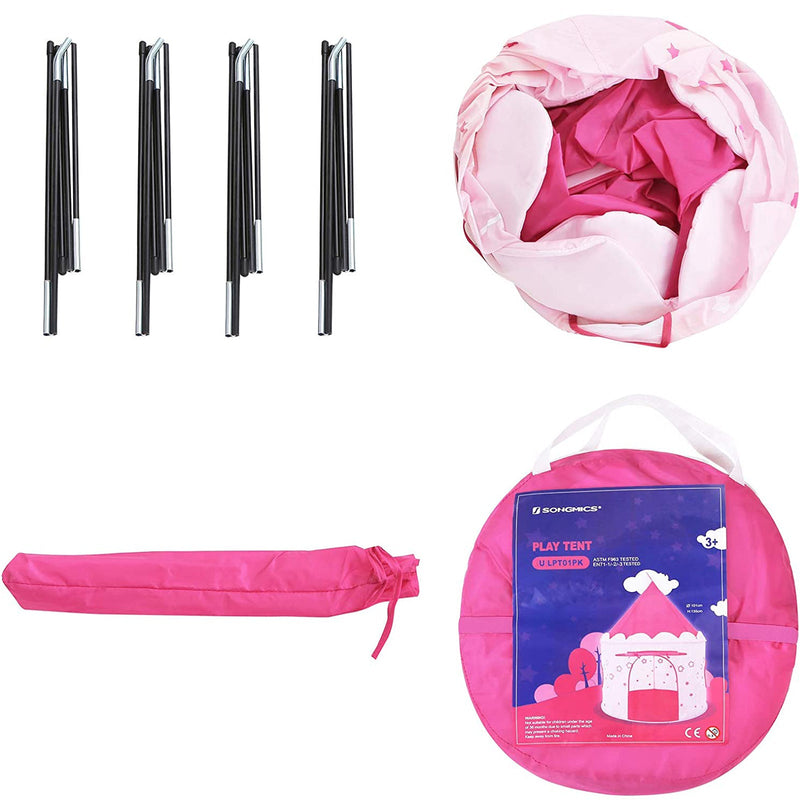 Jouer à Tent - Princess Tent - Pop -Up - Pink