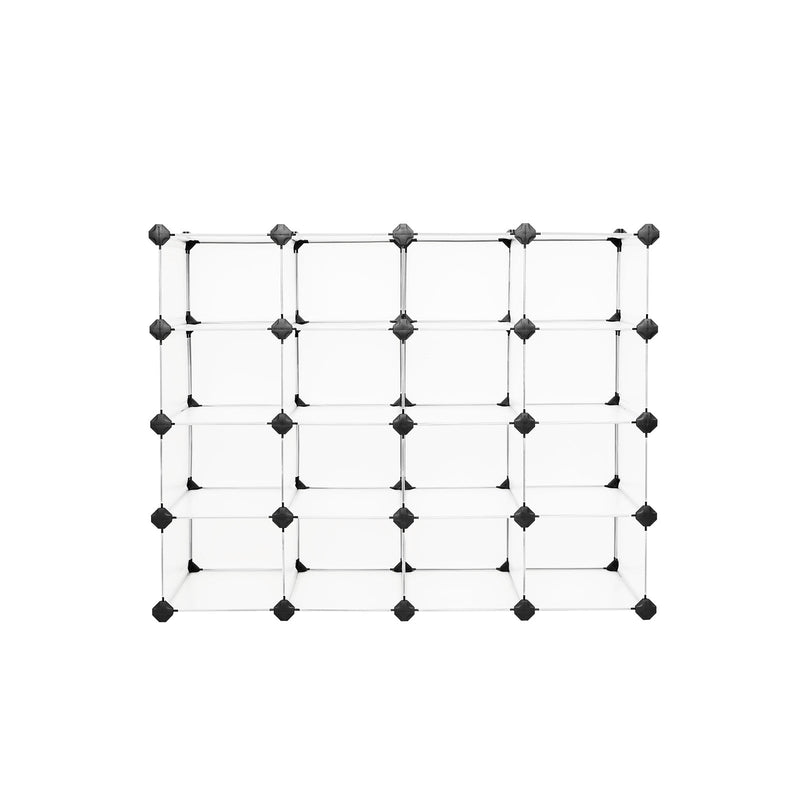 Pantof Rack - Plastic - Sistem de raft dreptunghiular - cu 15 compartimente - Depozitare de încălțăminte - Sârmă metalică - Witt