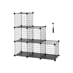 Dulap cub - dulap de depozitare - Dulap - Cuburi - 63 x 31 x 93 cm - Negru