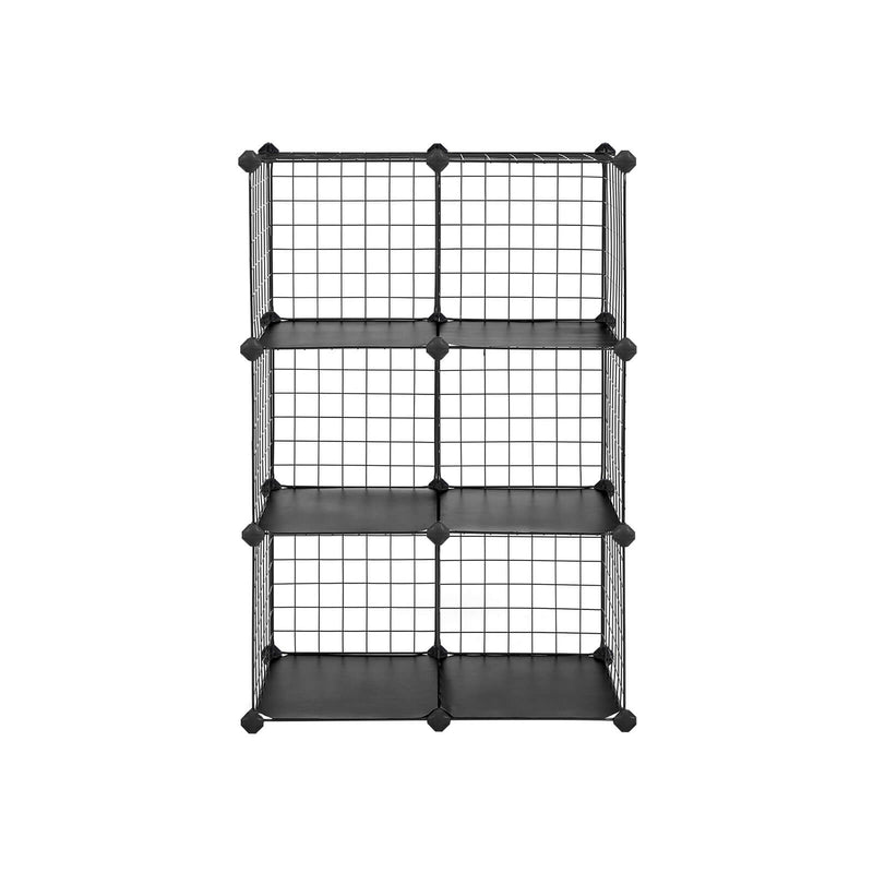 Dulap cub - dulap de depozitare - Dulap - Cuburi - 63 x 31 x 93 cm - Negru