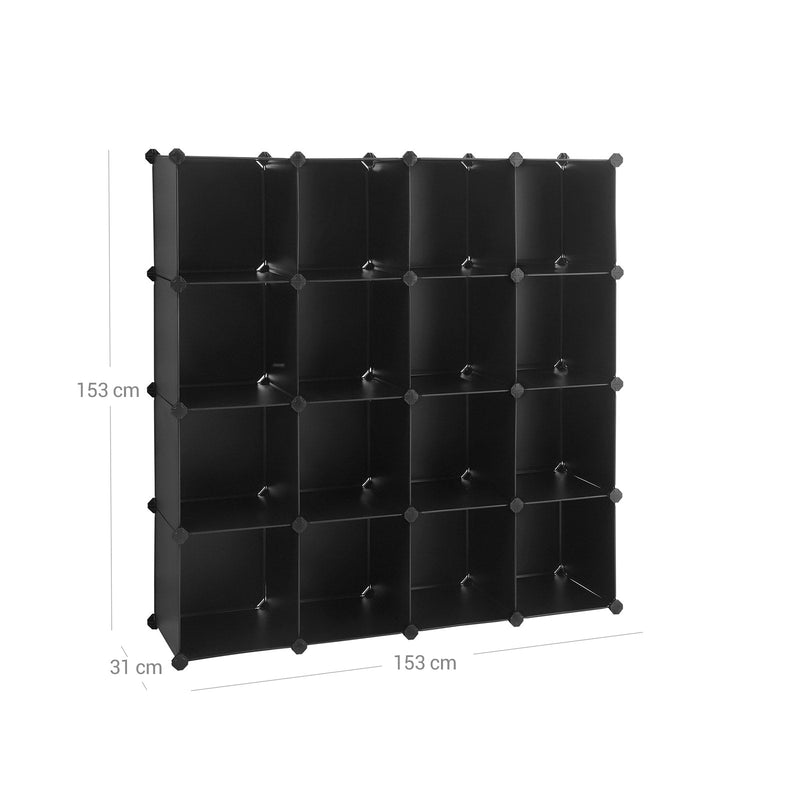 Schoenenrek - DIY cube rack -  Stapelbare - Boutloze - Rekken van PP-kunststof - Garderobe