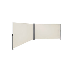 Double côté canopée - Protection solaire - protection contre la confidentialité - 160 x 600 cm - beige