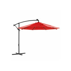 Parasol - avec la lumière du soleil LED - Sunshade - rouge