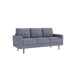 SOFA - olohuoneen penkki - 3 zitter - päivitetyt huonekalut - 182 x 80,5 x 84 cm - harmaa