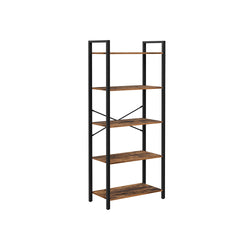 Bibliothèque industrielle - Rack de rangement - marron / noir