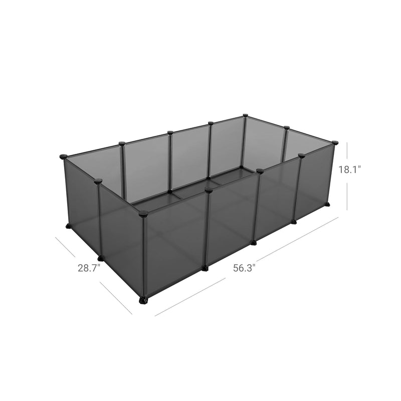 Speelbox Huisdier - Met bodem - 20 panelen - Grijs