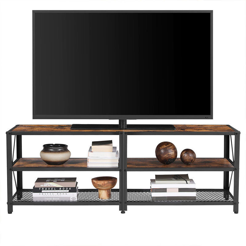 TV -alhaalta - TV -kaappi - TV -lipasto - TV -huonekalut - TV Plank - TV Table - Vintage Brown / Black