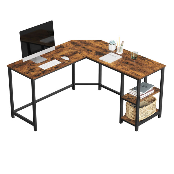 Bureau - Hoekbureau - Industrial Design - L Hoek Bureau - Vintage Brown / Black