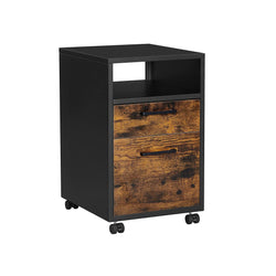 Ladeblok - Arkistokaappi - Office Cabinet - Toimistolaatikko - Vintage Brown / Black