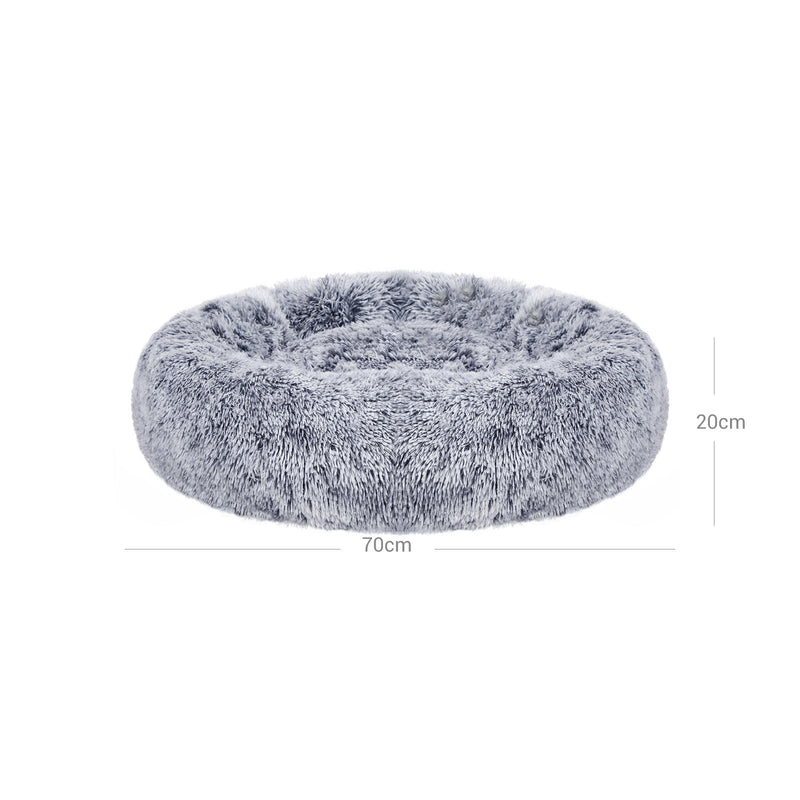 Lit de chien doux - lit de chat - moelleuse - gris