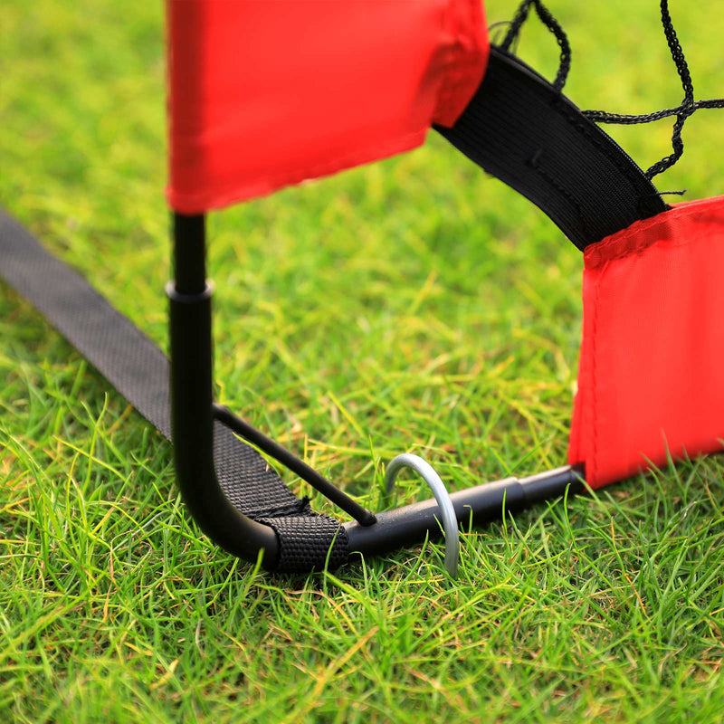 Voetbaldoelen - Set van 2 - pop-up doelen - Voor kinderen - Rood