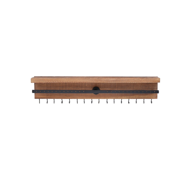 Wandplank - Voor sieraden -  Sieraden Organizer - Hout - Bruin