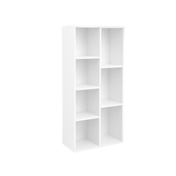 Bibliothèque - armoire de rangement - Open-Cuptboard - 7 compartiments - blanc