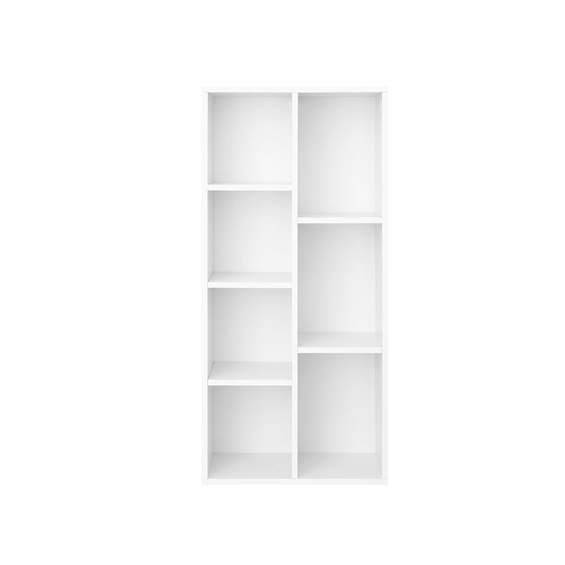 Bibliothèque - armoire de rangement - Open-Cuptboard - 7 compartiments - blanc